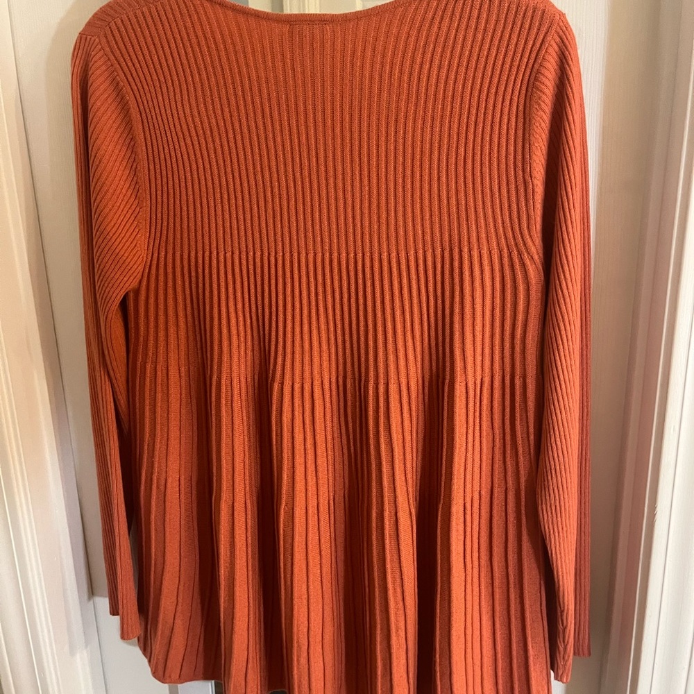 SALONI Rust Ribbed Tunic - Picture 3 of 3